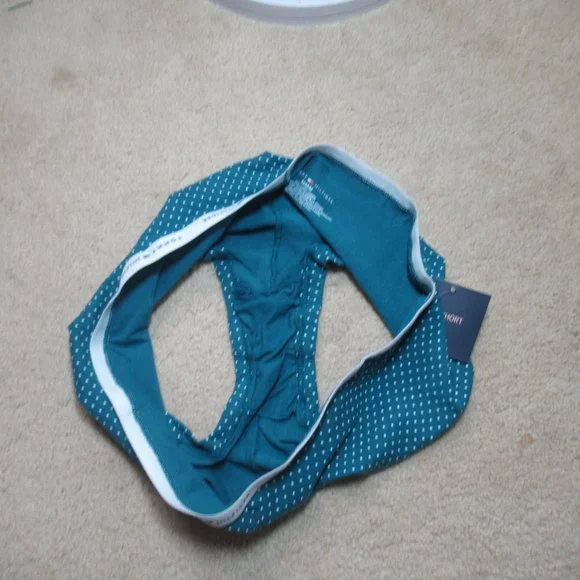 Relisted Tommy Hilfiger teal polka dot boyshort panty size S or M - Picture 5 of 16